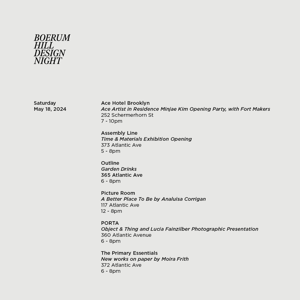 Boreum Hill Design Night