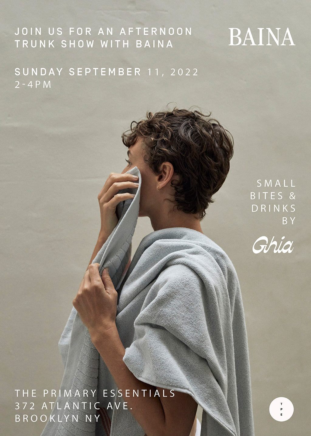 Join us for a trunk show with Baina