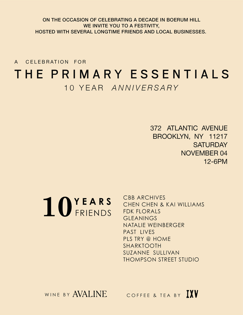10 YEARS 10 FRIENDS CELEBRATING A DECADE IN BOREUM HILL