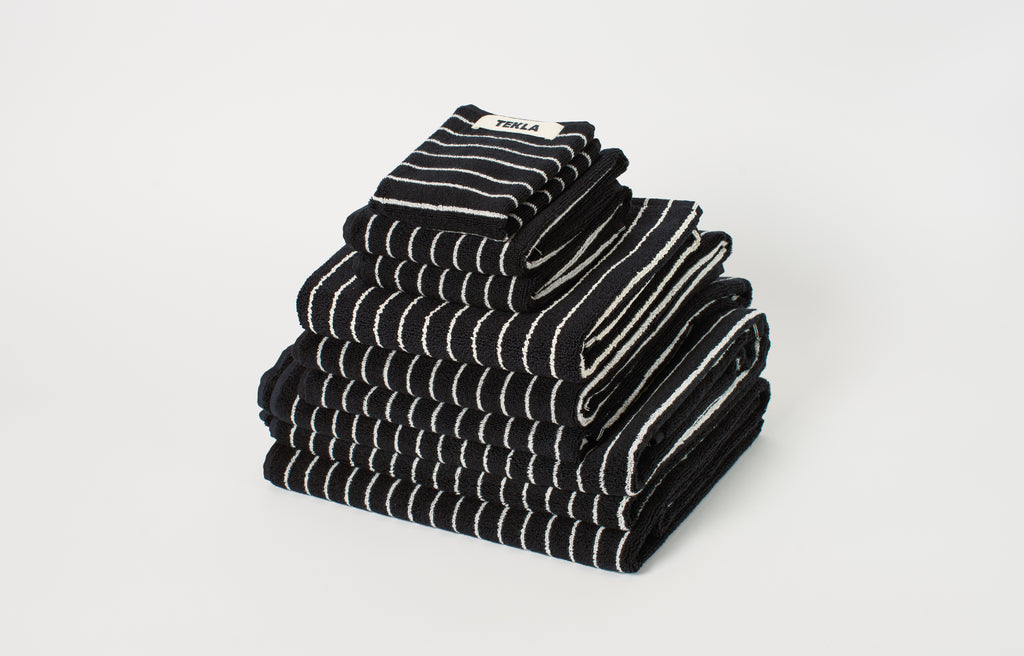 Black Stripes Hand Towel
