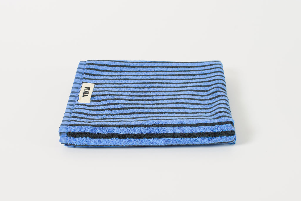Blue and Black Hand Towel