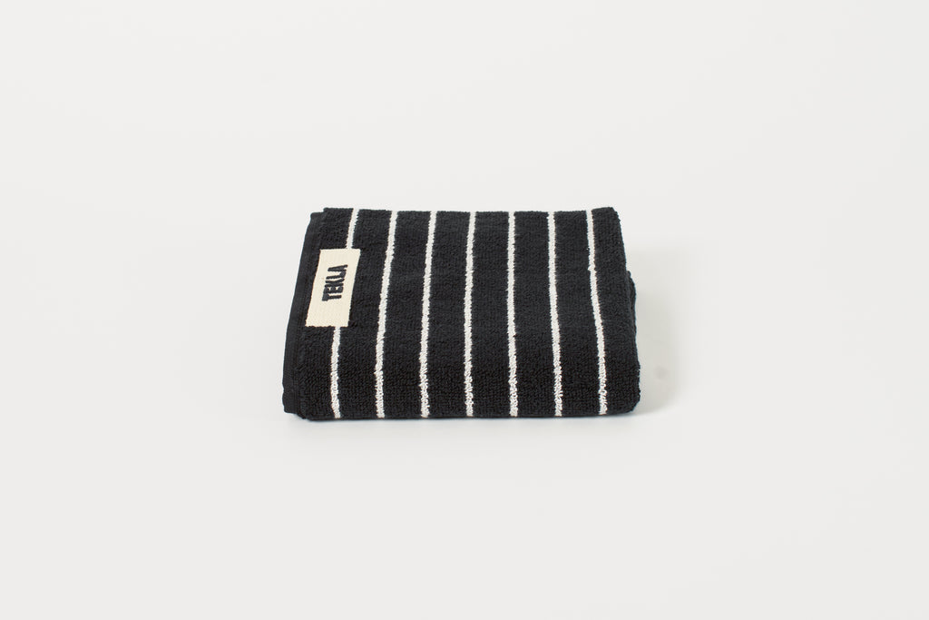 Black Stripes Guest Towel