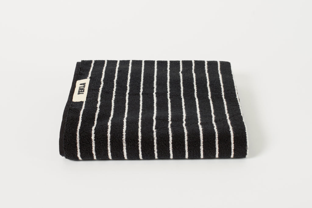 Black Stripes Hand Towel