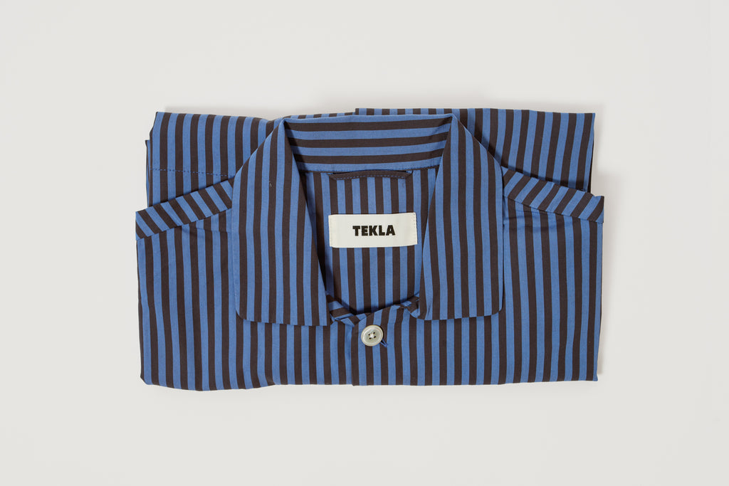 Verneuil Stripes Cotton Poplin Pyjamas Shirt
