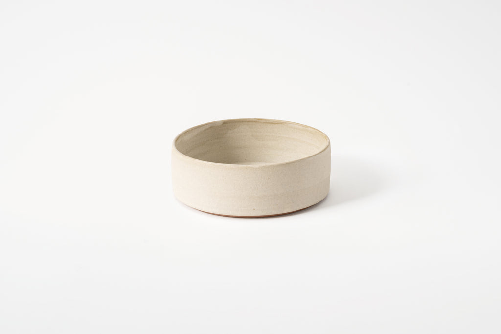 Shallow Bowl Small, Matte White