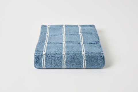 Bath Mat in Celeste & Chalk