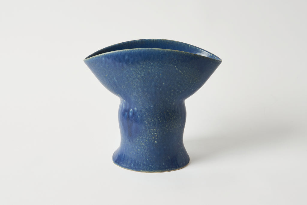 Fan Vase Blue