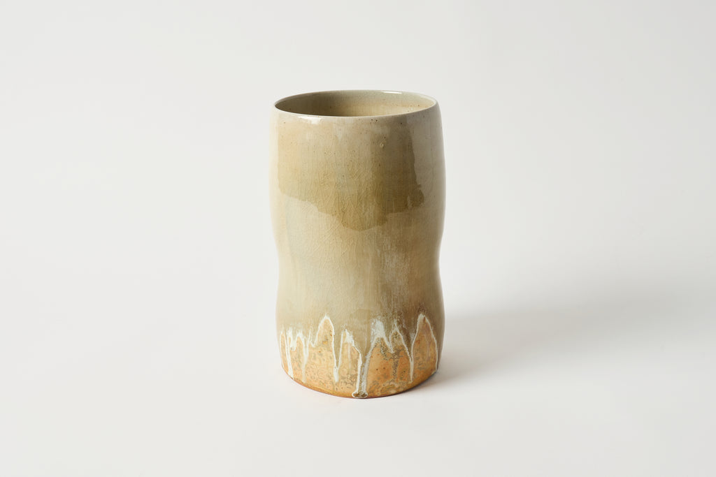 Amber Drip Vase
