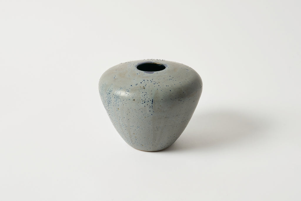 Angled Vase in Glacier Blue