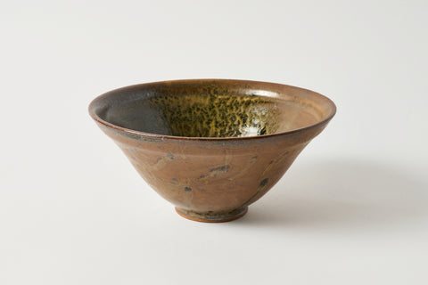 Angled Bowl in Warm Brown
