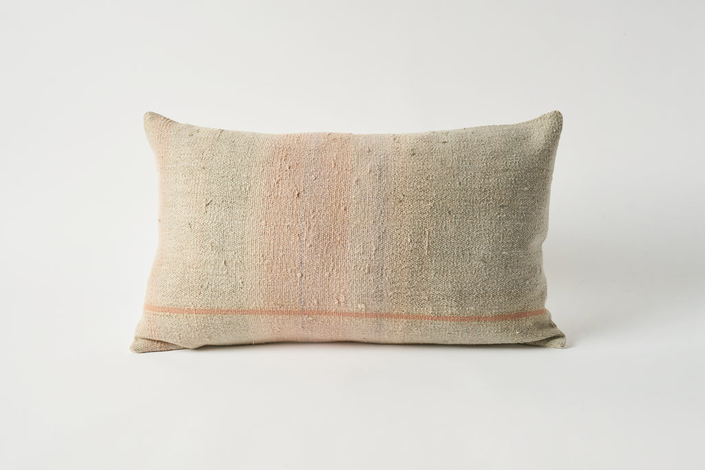 Vintage Grain Sack Pillow 12 x 20 #16