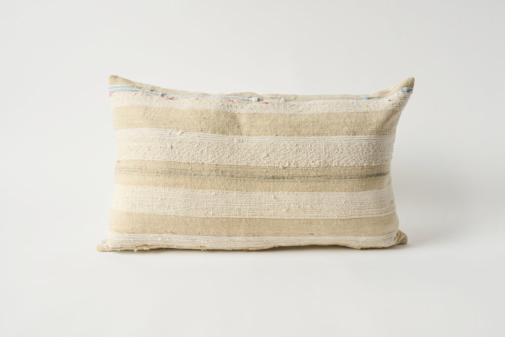 Vintage Grain Sack Pillow 12 x 20 #14