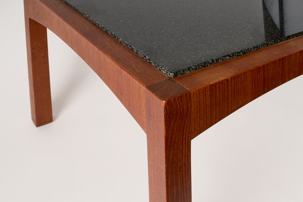 Teak & Granite Side Tables