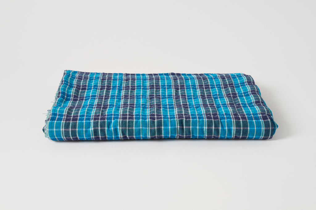 Tablecloth in Blue/Black Plaid