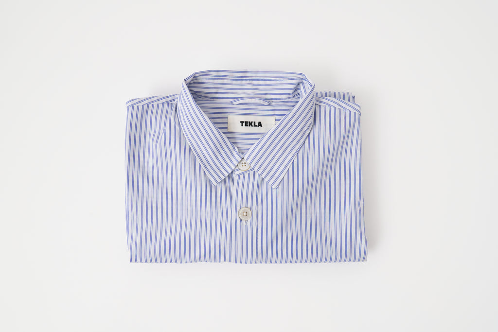Orchid Stripes Poplin Pyjamas Long Shirt