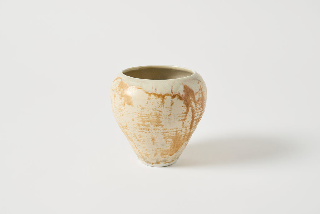 Gourd Porcelain Vase in Cream