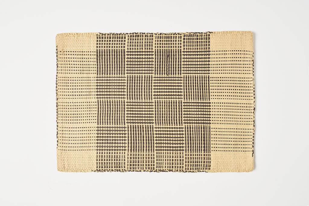 Placemat - Brown Cross Hatching