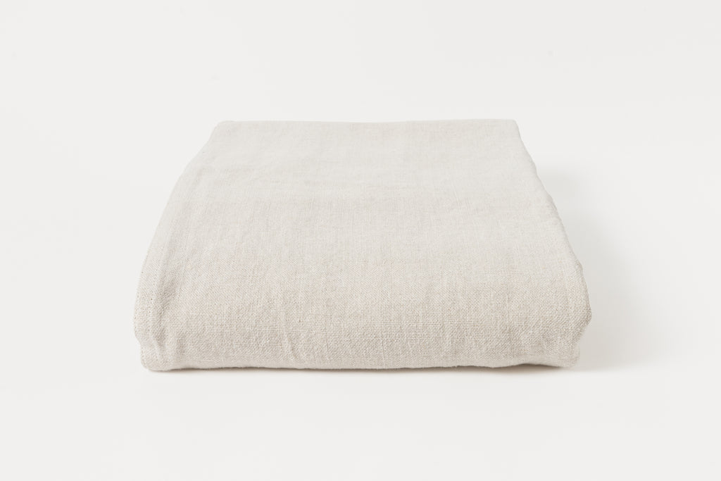 Linen Coverlet in Natural - Queen