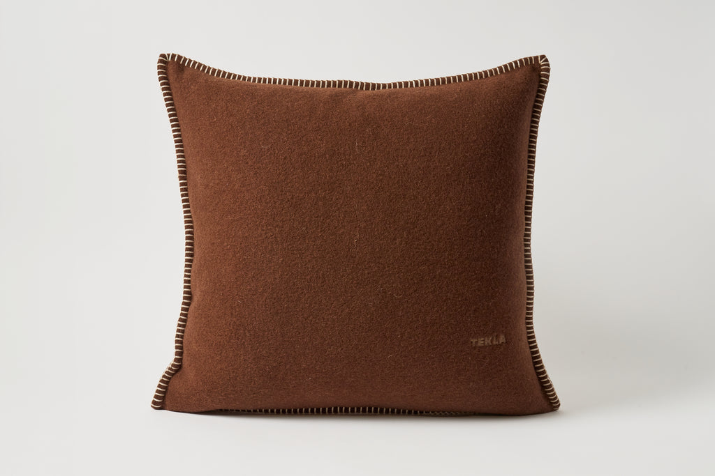 Lambswool Cushion - Walnut