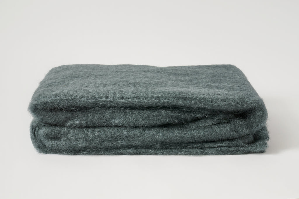 Mohair Lisos Throw - Teal