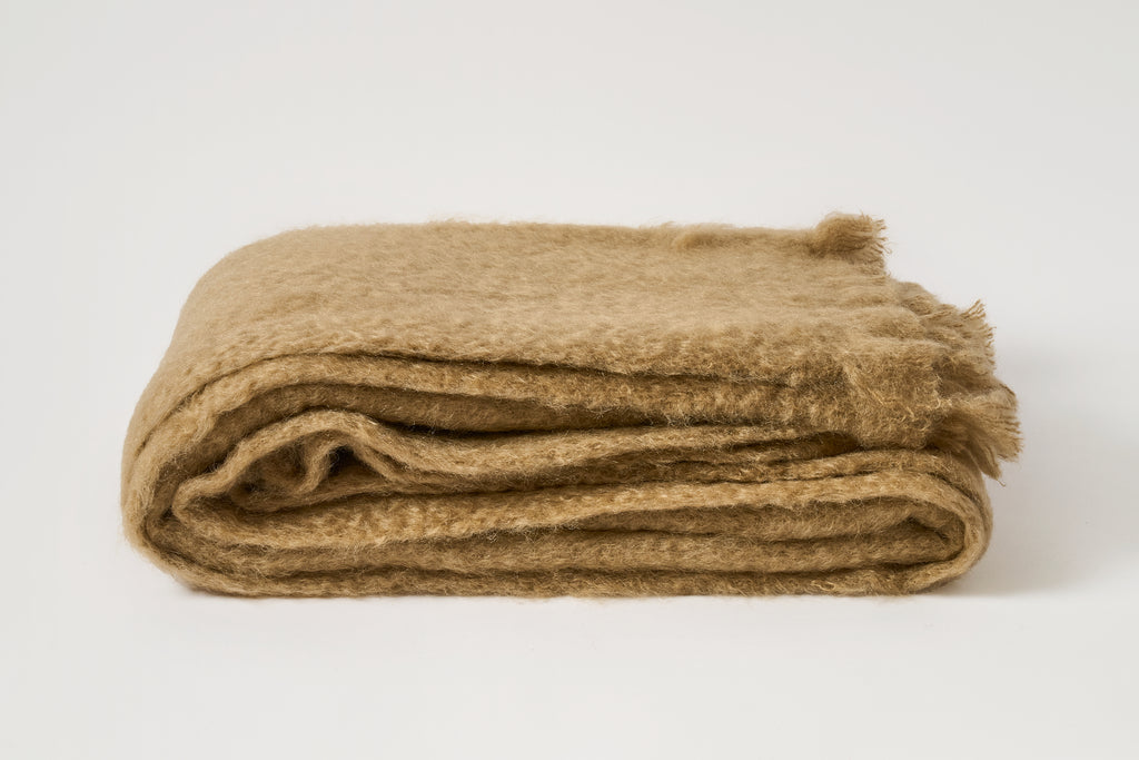 Mohair Lisos Throw - Amber