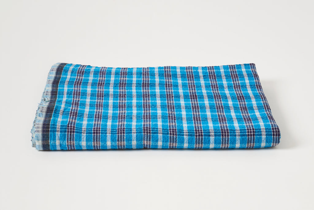 Tablecloth in Blue/Black Plaid B.
