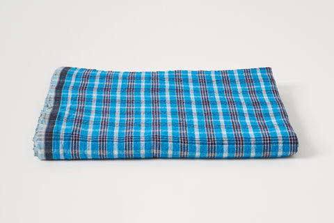 Tablecloth in Blue/Black Plaid B.
