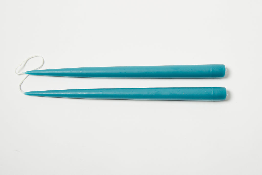 Antique Blue 13" Taper Candle
