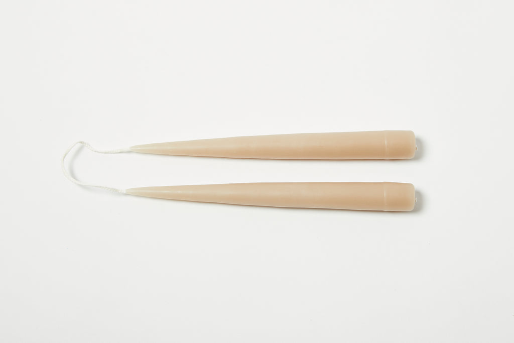 Taupe 9" Taper Candle