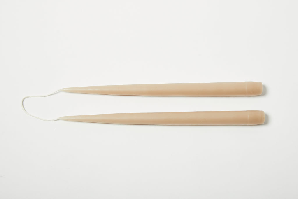 Taupe 13" Taper Candle