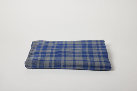 Blue Plaid 63 x 118 Tablelcoth
