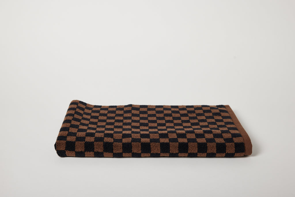 Bath Mat in Tabac & Noir